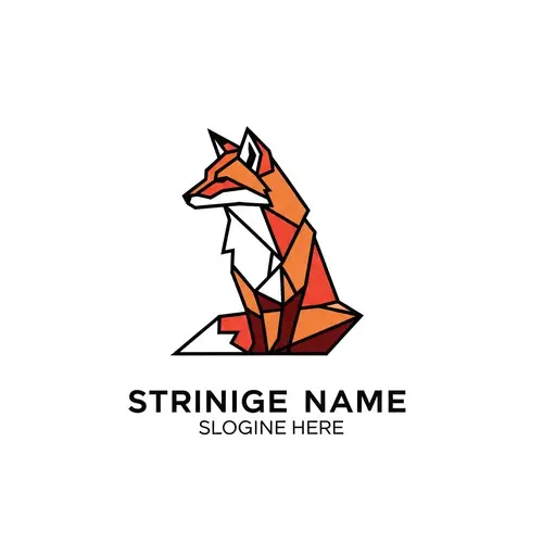 Sharp Fox Logo Design | Geometric Animal Symbol