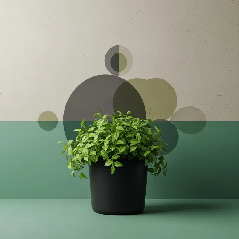 Black and Green Planter Background Design Ideas