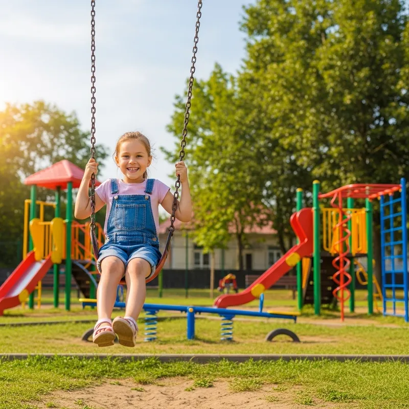 Joyful Childhood Moments at Vibrant Playground