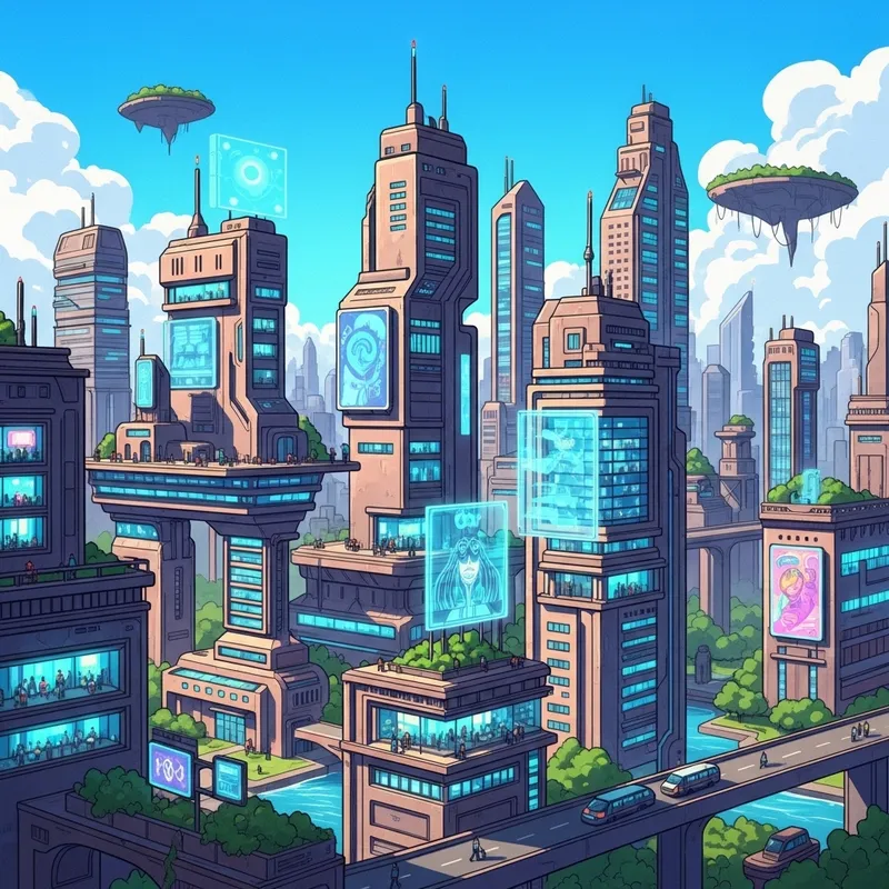 Futuristic Abstract Cityscape | Unique Urban Vision