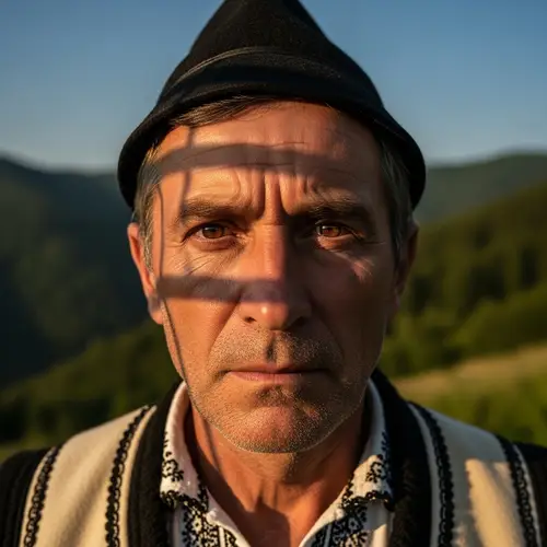 Mysterious Romanian Man, 40 | Traditional Outfit & Sunset