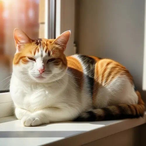 Beautiful Calico Cat | Unique Blend of White, Orange & Black