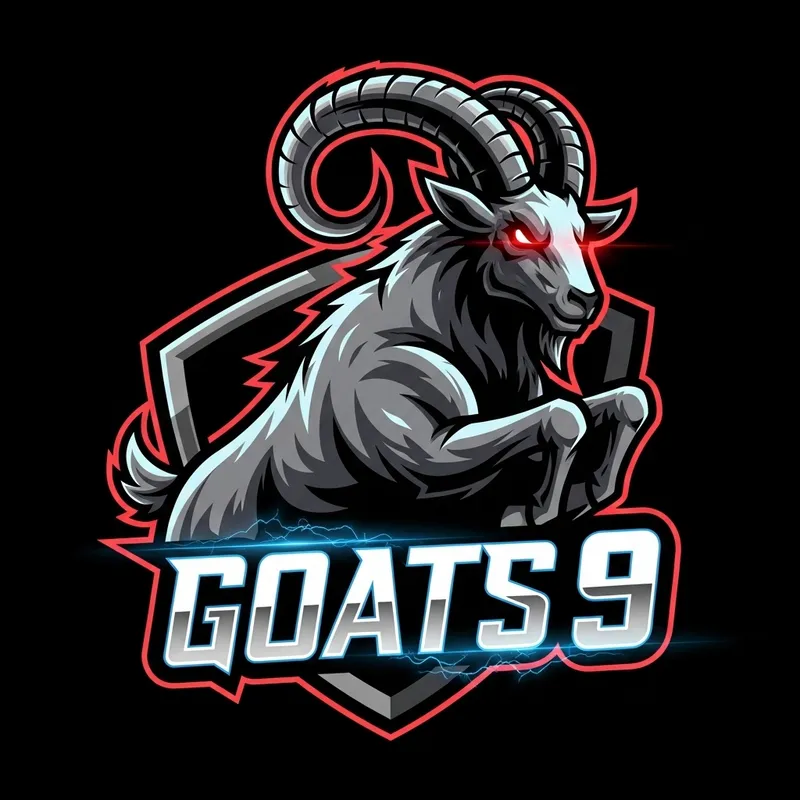 Dynamic Gaming Logo with Goat | 'Goats 9' Image
