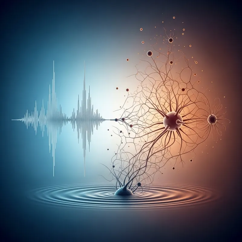 Sound Wave Transformation: Abstract Illustration of Consciousness