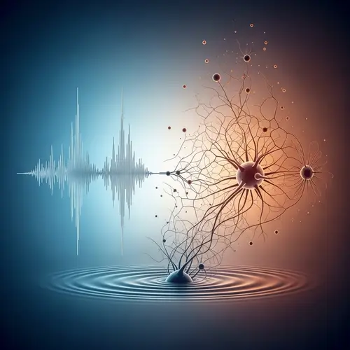 From Sound Wave to Consciousness: Abstract Illustration