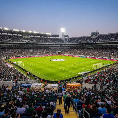 Vibrant Mexican Soccer Stadium | Fans, Vendors & Excitement