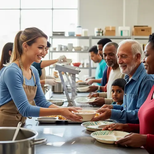 Mia Volunteers at City Soup Kitchen