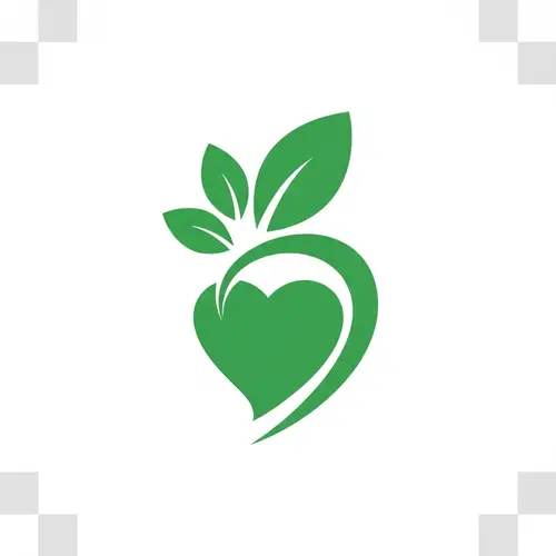 Green Health Logo Design | Minimalistic Wellness Symbol