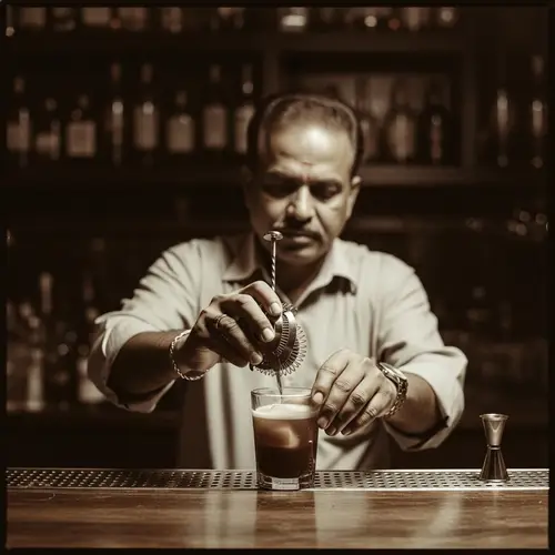 Skilled Bartender Mixing Hot Toddy at Rustic Bar | Cocktail Culture