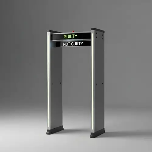 Revolutionary Walk-Through Metal Security Detector with Guilt Detection