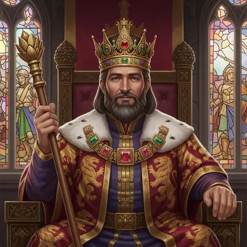 Regal King Illustration for Royalty Fans