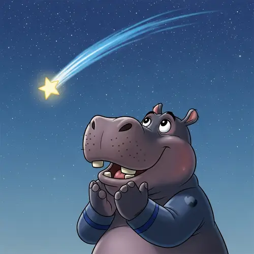 Harold the Hippo's Starlit Wish: A Fantastical Journey
