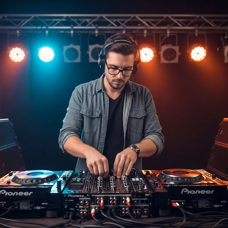 Dynamic DJ Rocstar | Pulsating Late-Night Music Vibes