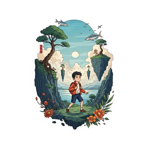 Studio Ghibli Style: A Boy's Altered State of Consciousness