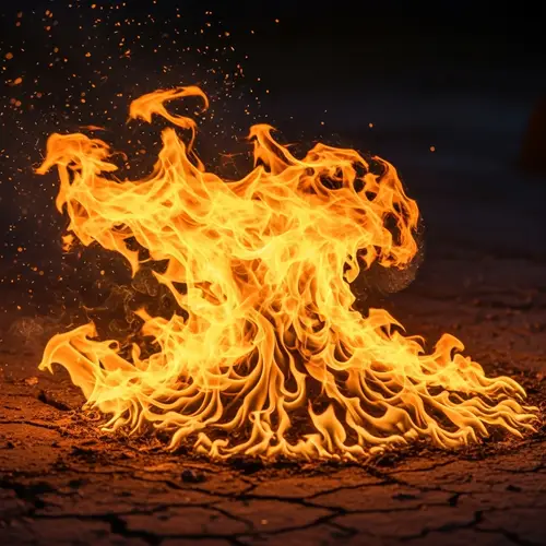 Mesmerizing Flames: Spectacle of Raw Nature's Power