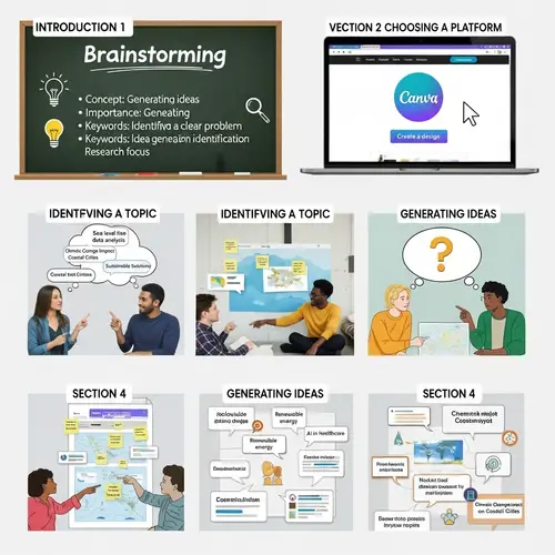 Research Project Brainstorming: Ideas Generation Process | Canva Tool