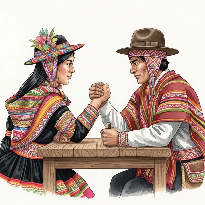 Peruvian vs. Bolivian Arm Wrestling | Cultural Clash