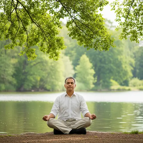 Meditation by a Tranquil Lake: Find Inner Peace