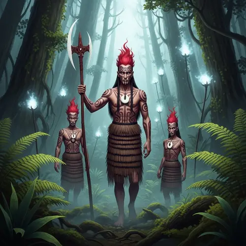 Patupaierehi: Mythical Maori Vampires in Fern Forest
