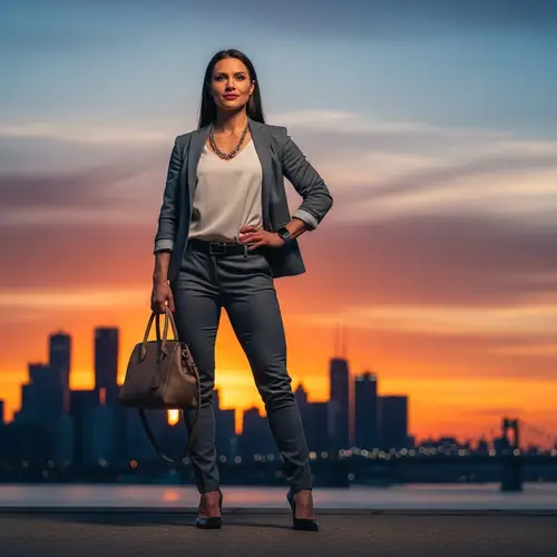 La Segura: Confident Style Against Cityscape