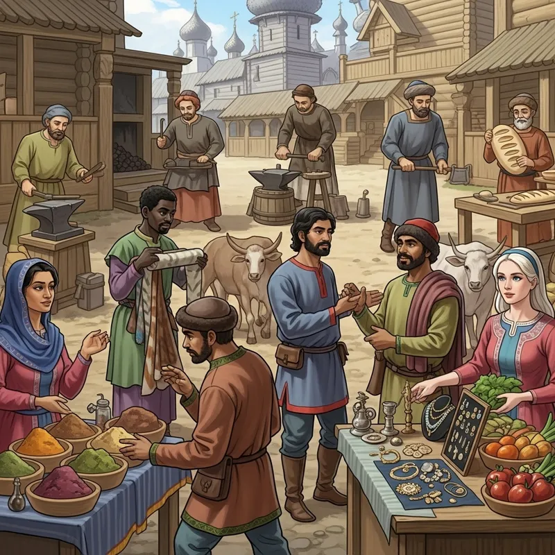 Economy & Trade in Vladimir-Suzdal Principality 1200-1300: Market Diversity