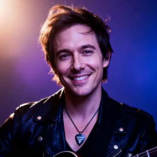 Artistic Musician Headshot with Creative Lighting