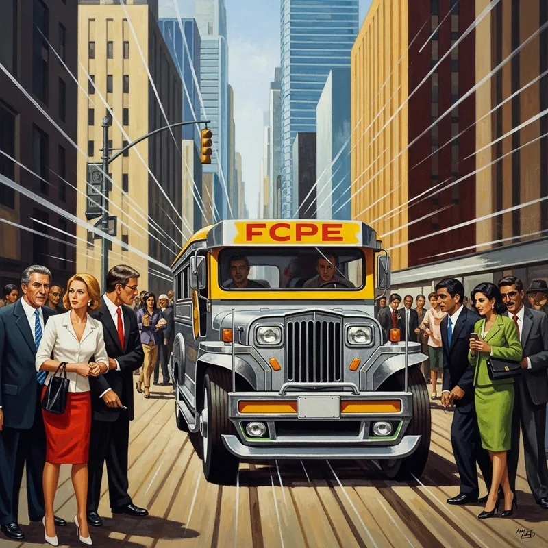 Futuristic Jeepney Modernization Artwork