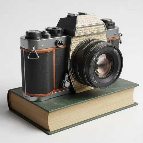 Unique Camera Made from a Book
