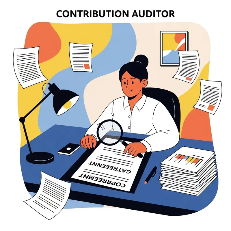 Unique Style Illustrated Role of a Contribution Commissioner