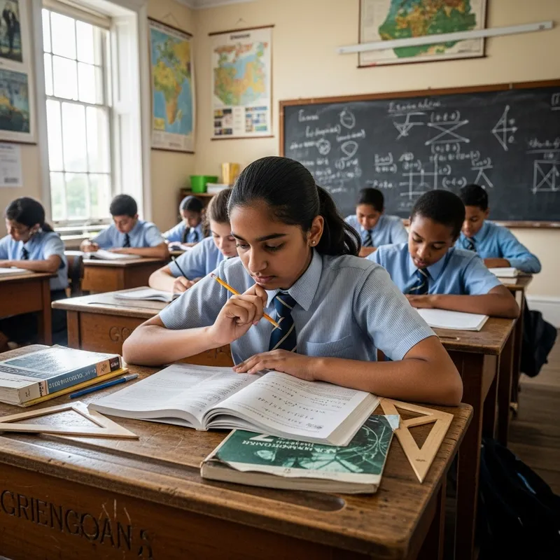 Smart 12-Year-Old Girl Excels in School Environment