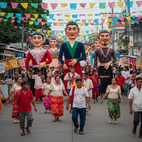 Colorful Higantes Festival in the Philippines
