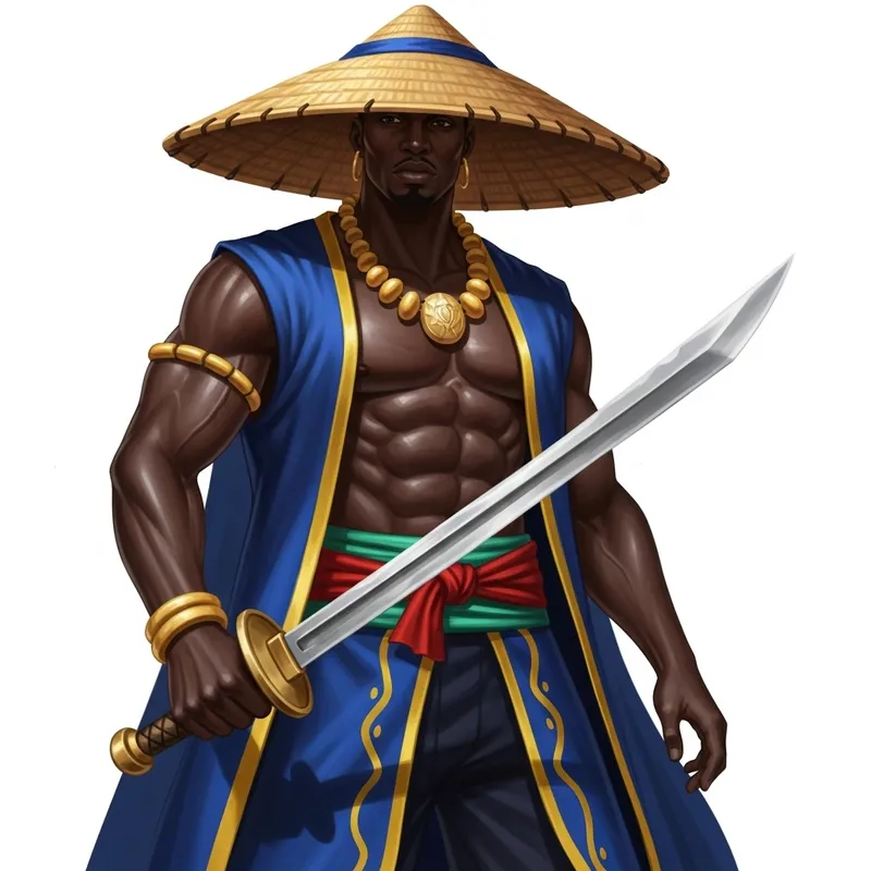 Afro Samurai: Protector of Family | Warrior with Commanding Presence Afro Samurai: Protector of Family | Warrior with Commanding Presence