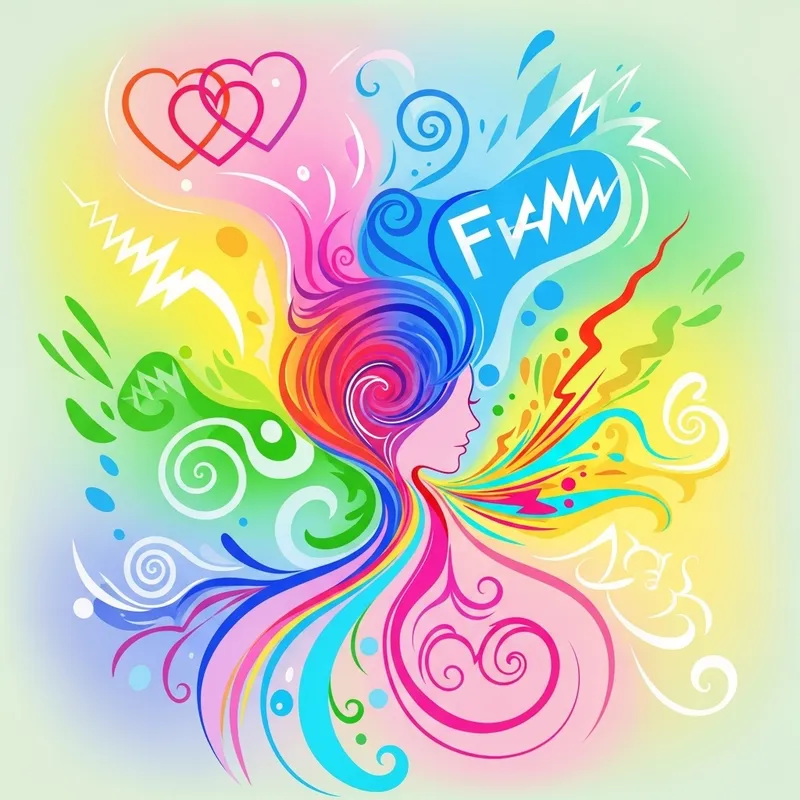 Abstract Art on Teenage Pregnancy and Womanhood