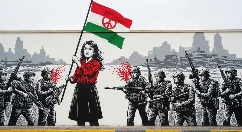 Defiance in Art: Peace vs. Power Mural