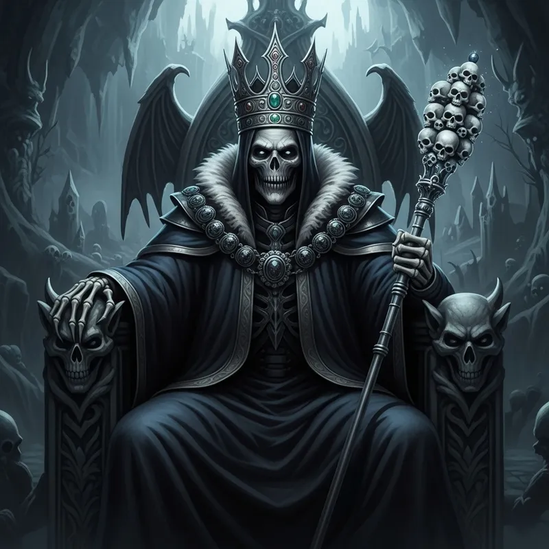 Monarch of Death: Haunting Spectral Image