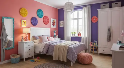 Colorful Bedroom Organization | Vibrant & Welcoming Atmosphere