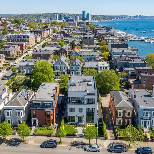 Modern Residential House Surrounded by Diverse Architecture