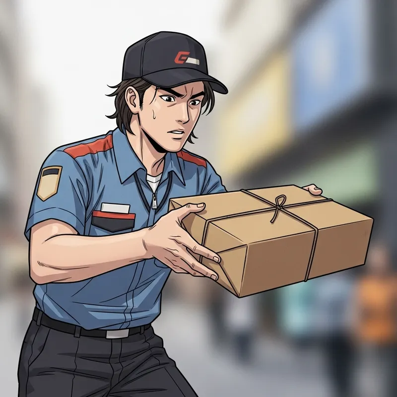 Asian Delivery Service - Fast Courier in Action