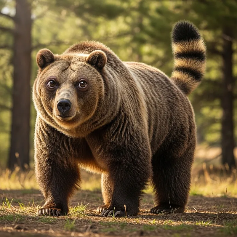 Marmot-Tailed Bear with Hippopotamus Eyes