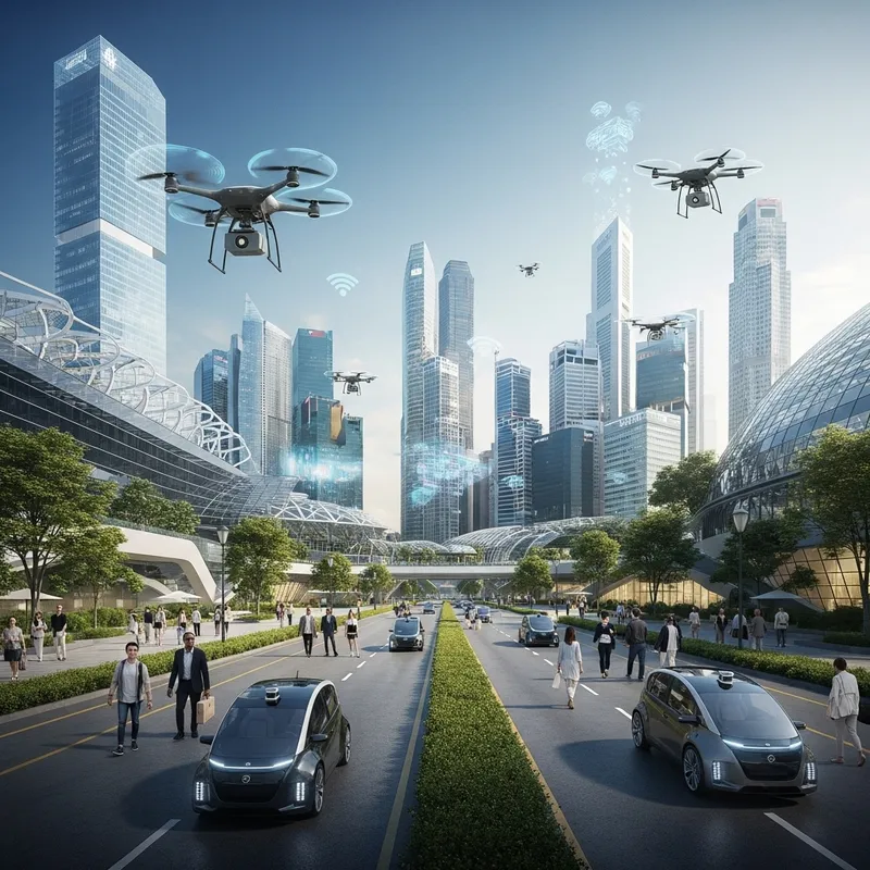 Futuristic and Vibrant Singapore: A Technological Oasis