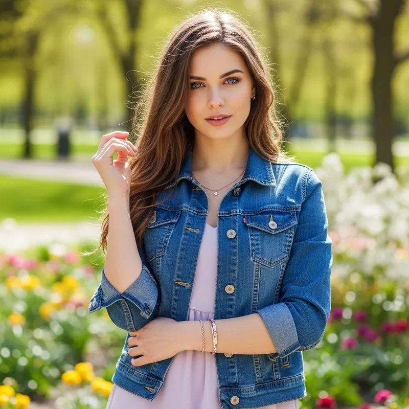 20-Year-Old Woman with Long Brown Hair and Blue Eyes 20-Year-Old Woman with Long Brown Hair and Blue Eyes