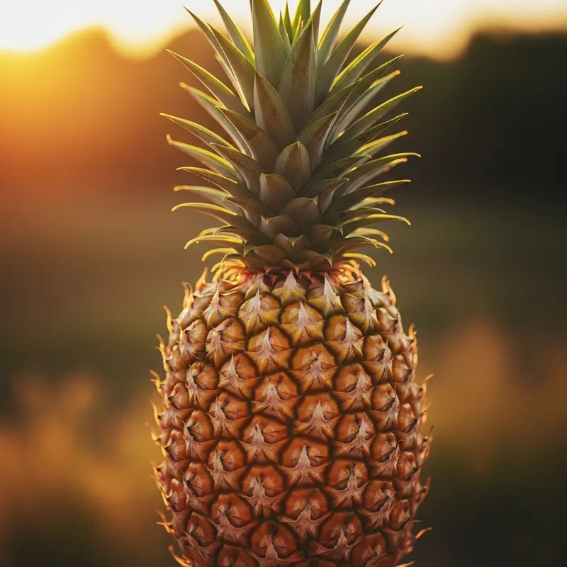 Fresh Pineapple with Geometric Patterns | Exotic Fruit Fresh Pineapple with Geometric Patterns | Exotic Fruit