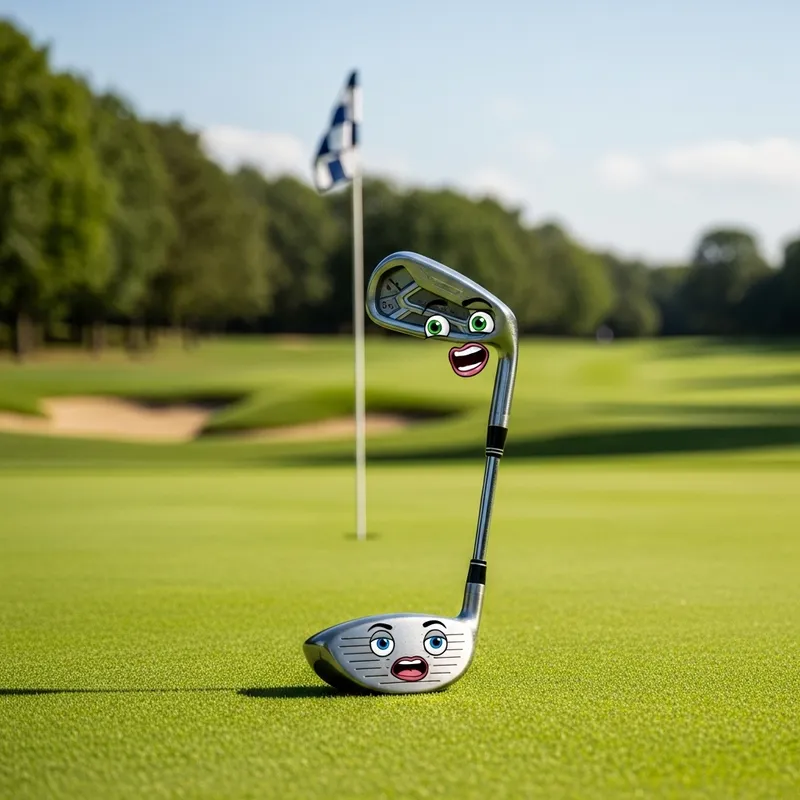 Lively Golf Club Dialogue in Digital Art