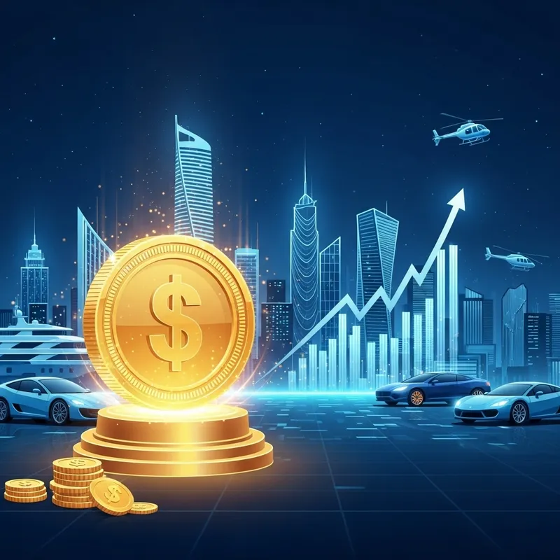 Financial Success Millionaire Visualization Financial Success Millionaire Visualization