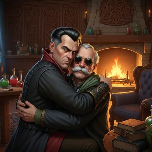 Severus Snape and Dale Earnhardt Embrace in Unique Artwork