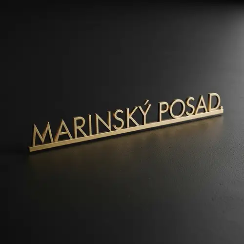 Designer Inscription 'MARIINSKY POSAD' | Unique Handcrafted Art
