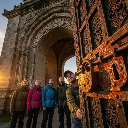 Tiananmen Side Gate with Rusty Lock: A Unique View