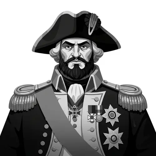Historical Military Leader Portrait | 18th Century Figure Art
