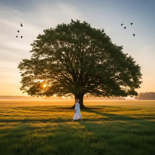 Find Harmony: A Serene Sunrise in Nature