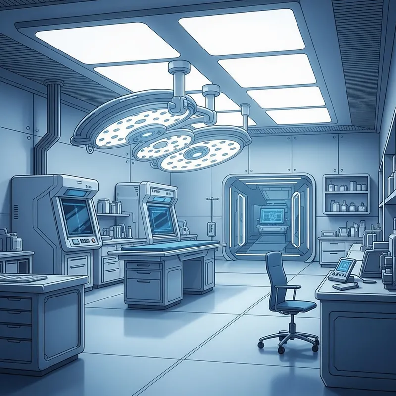 High-Tech Medical Lab | Innovation & Precision in Sci-Fi Ambiance